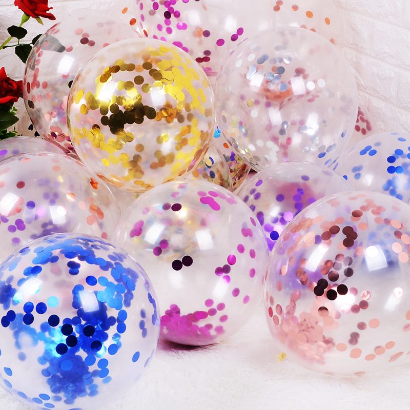 NEW 5/10/15/20/25 pcs Birthday Party Decors Gold Confetti Balloon 12inch Latex Balloons Wedding Decors Baby Shower Party Supplie