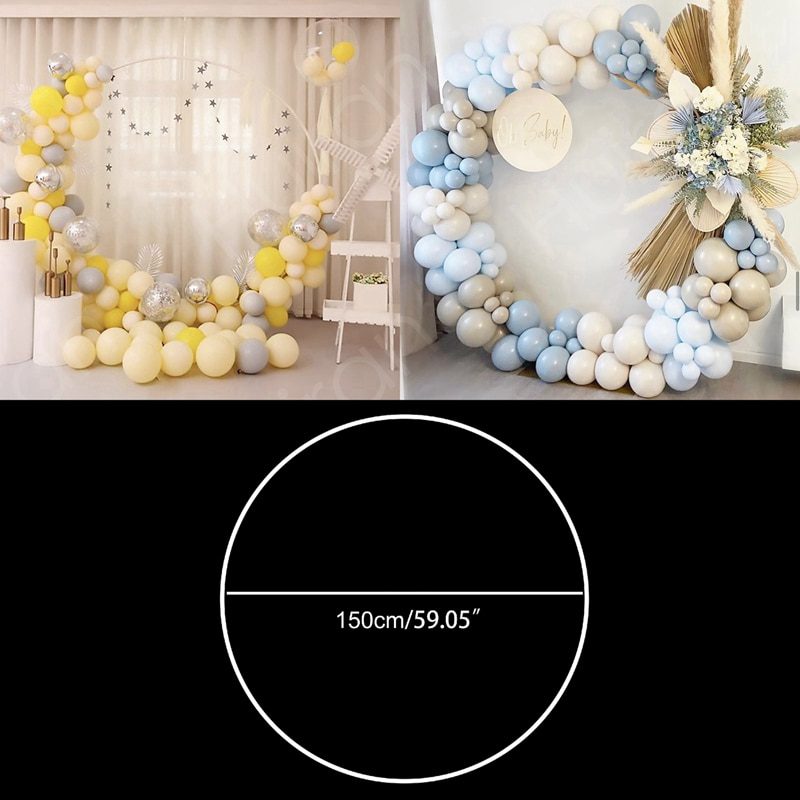 NEW Round Balloon Arch Kit Holder Bow of Balloon Circle Wreath Balloon Stand Wedding Birthday Party Decor Baby Shower Background