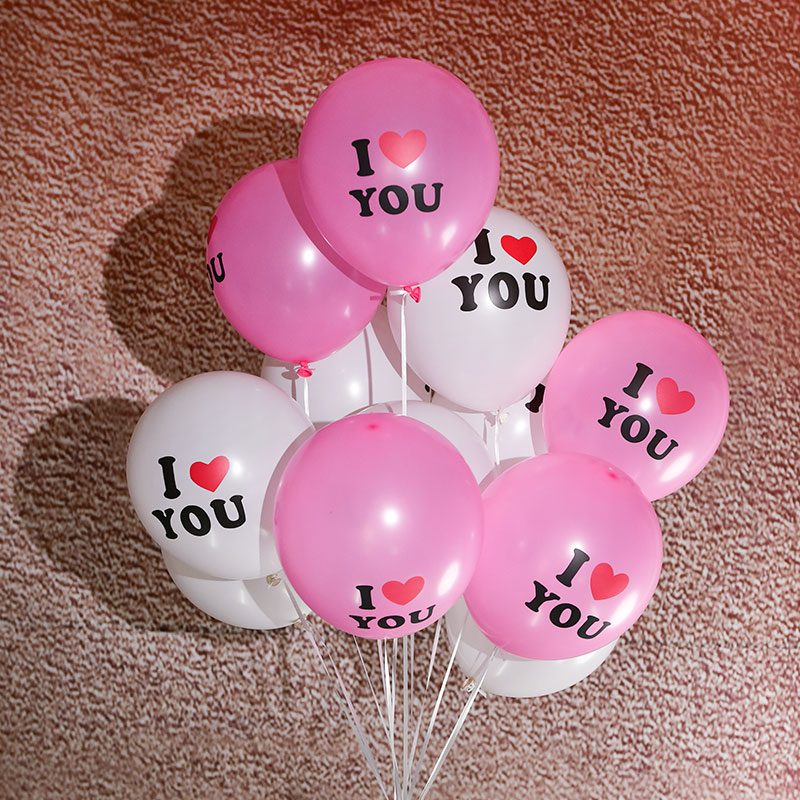 NEW 10pcs/lot 12 inch Red Love Heart latex balloons wedding confession anniversary Decoration Air Balloon Marriage gift Helium B