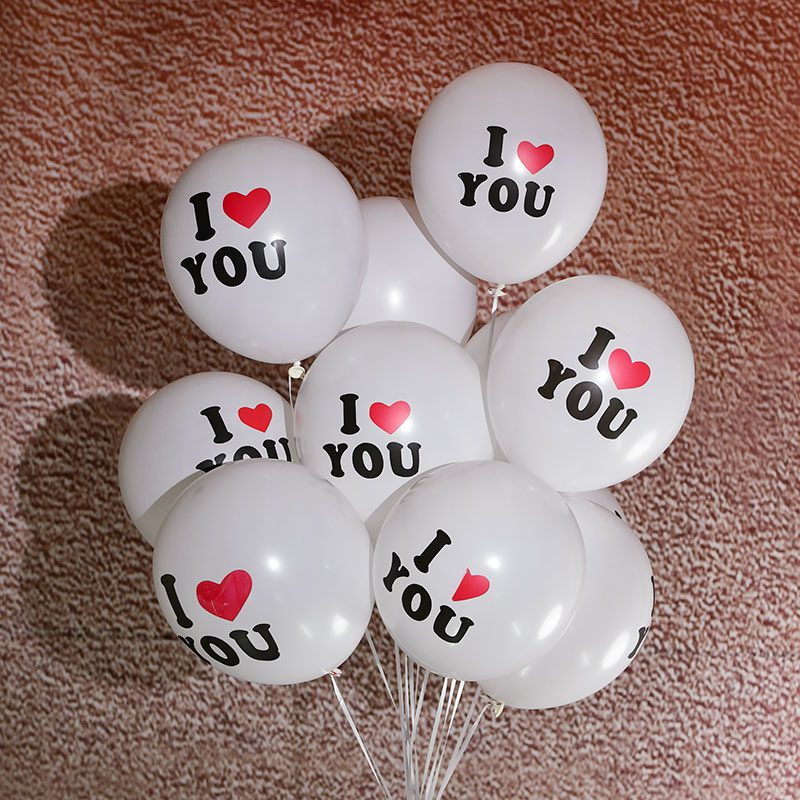 NEW 10pcs/lot 12 inch Red Love Heart latex balloons wedding confession anniversary Decoration Air Balloon Marriage gift Helium B