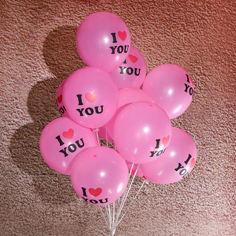 NEW 10pcs/lot 12 inch Red Love Heart latex balloons wedding confession anniversary Decoration Air Balloon Marriage gift Helium B