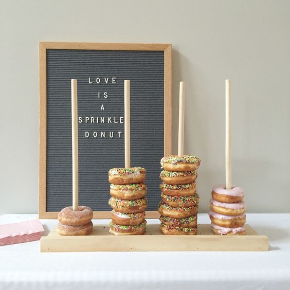 NEW Donuts Party Stands Board Wall Wooden Doughnuts Stands Wedding Birthday Party Donut Bar Holder Dessert Bar Stand Wedding Dec