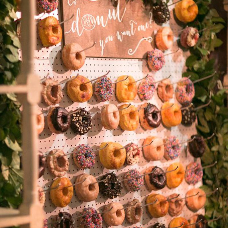 NEW Donuts Party Stands Board Wall Wooden Doughnuts Stands Wedding Birthday Party Donut Bar Holder Dessert Bar Stand Wedding Dec