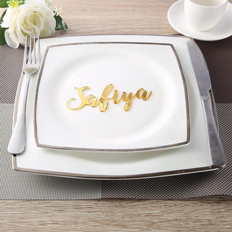 NEW Custom party decoration wedding Place Cards Personalized wood Names Place name settings Guest name tags Wedding table decora