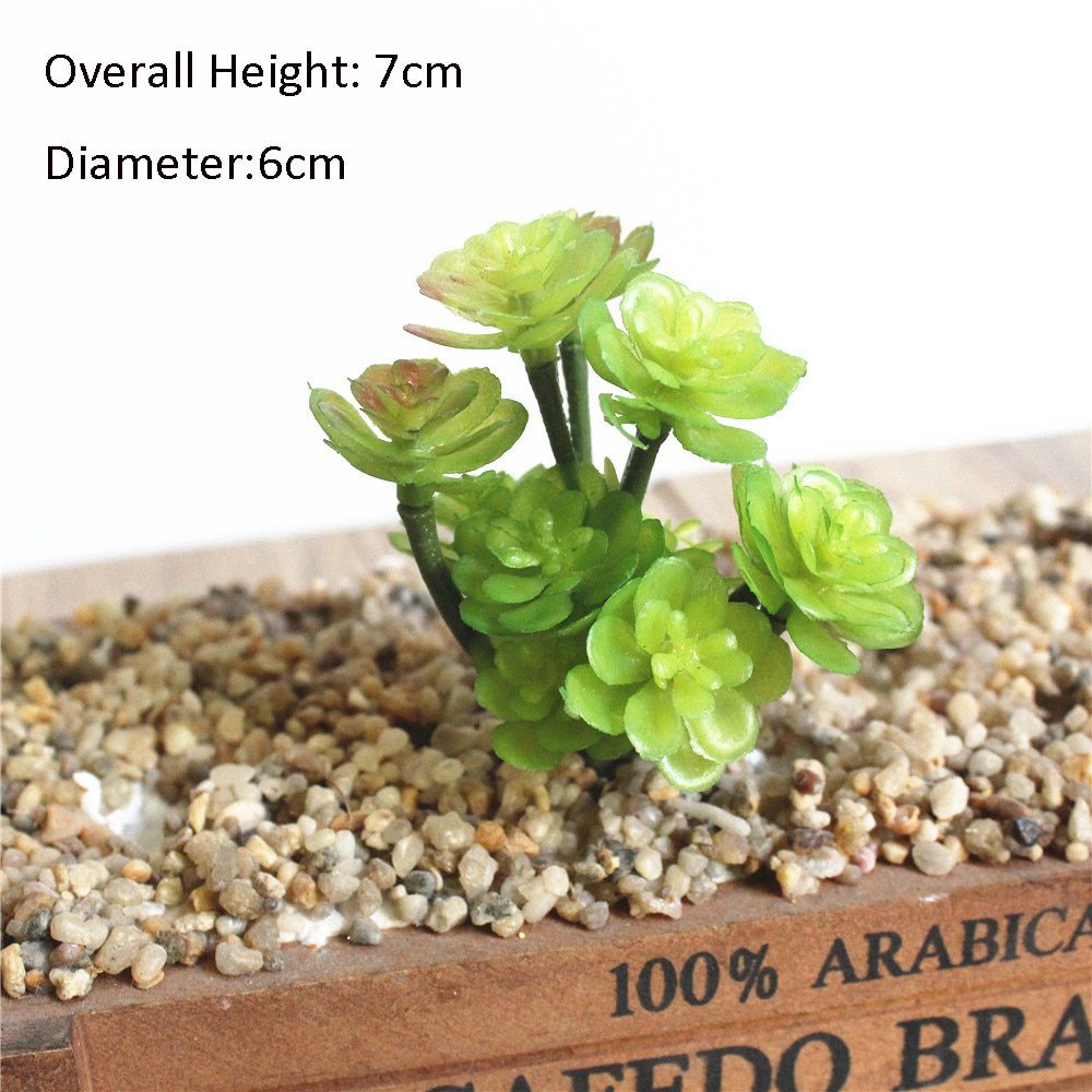 NEW Green Artificial Succulents Plants Home Garden Bedroom Balcony Desktop Table Mini Bonsai Wedding Party Decoration Fake Plant