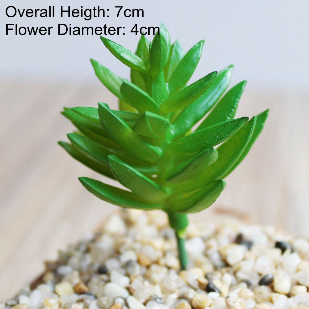 NEW Green Artificial Succulents Plants Home Garden Bedroom Balcony Desktop Table Mini Bonsai Wedding Party Decoration Fake Plant