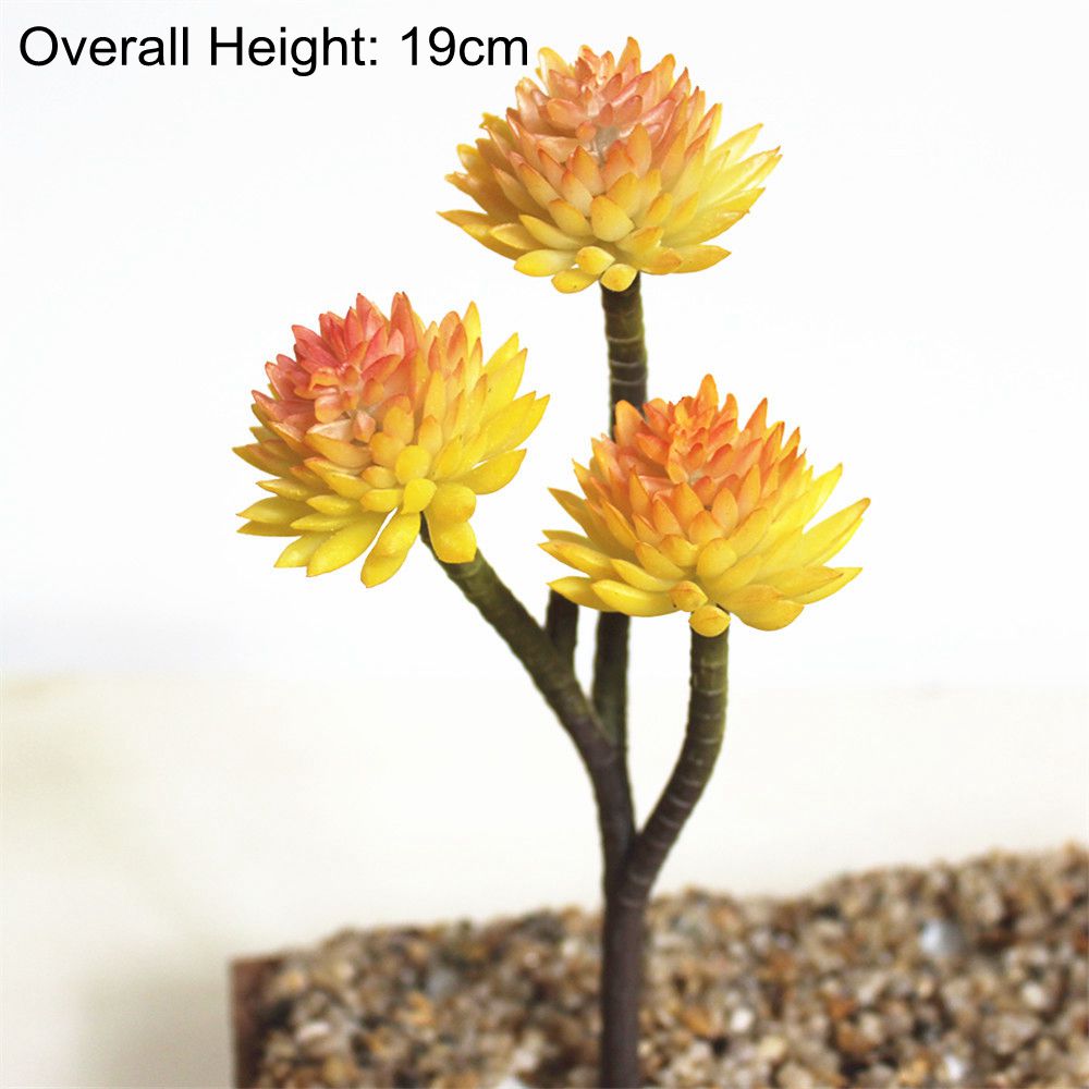 NEW Green Artificial Succulents Plants Home Garden Bedroom Balcony Desktop Table Mini Bonsai Wedding Party Decoration Fake Plant