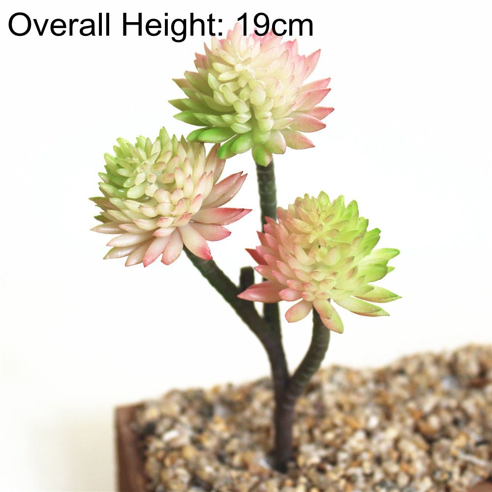 NEW Green Artificial Succulents Plants Home Garden Bedroom Balcony Desktop Table Mini Bonsai Wedding Party Decoration Fake Plant