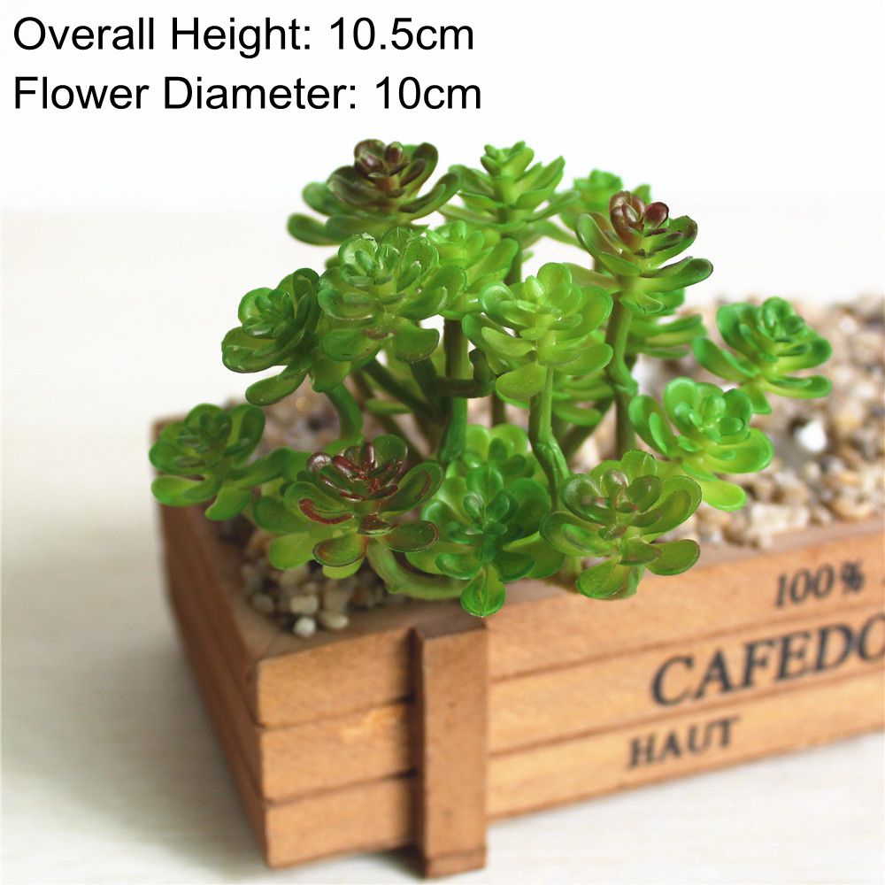 NEW Green Artificial Succulents Plants Home Garden Bedroom Balcony Desktop Table Mini Bonsai Wedding Party Decoration Fake Plant