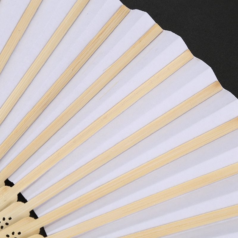 NEW 50 / 30pcs hand-painted foldable paper fan portable party wedding supplies  hand fan gift  decoration personalized wedding f