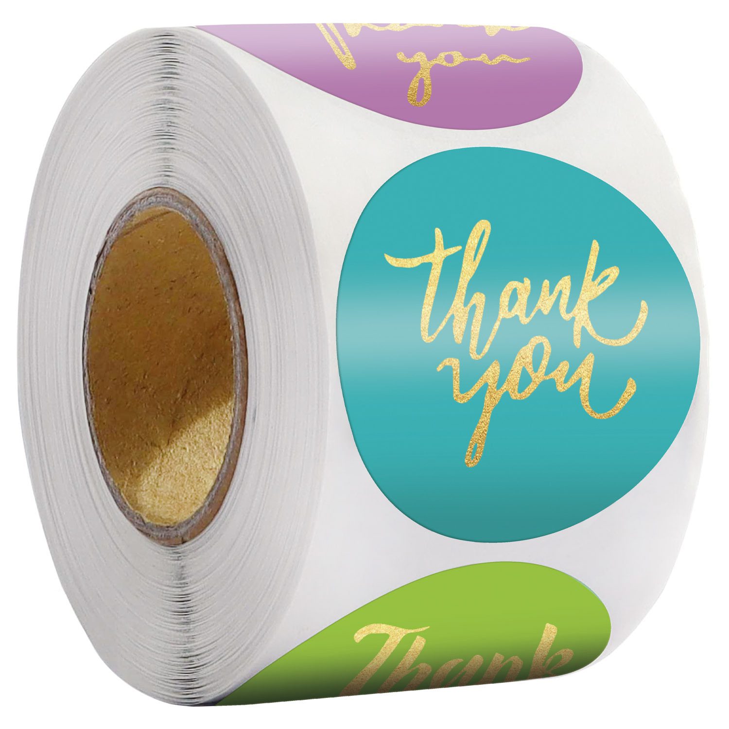 NEW Thank You Stickers Seal Labels 50-500PCS Gold Foil Paper Decoration Sticker For Handmade Wedding Gift Labels Stationery 4 Co