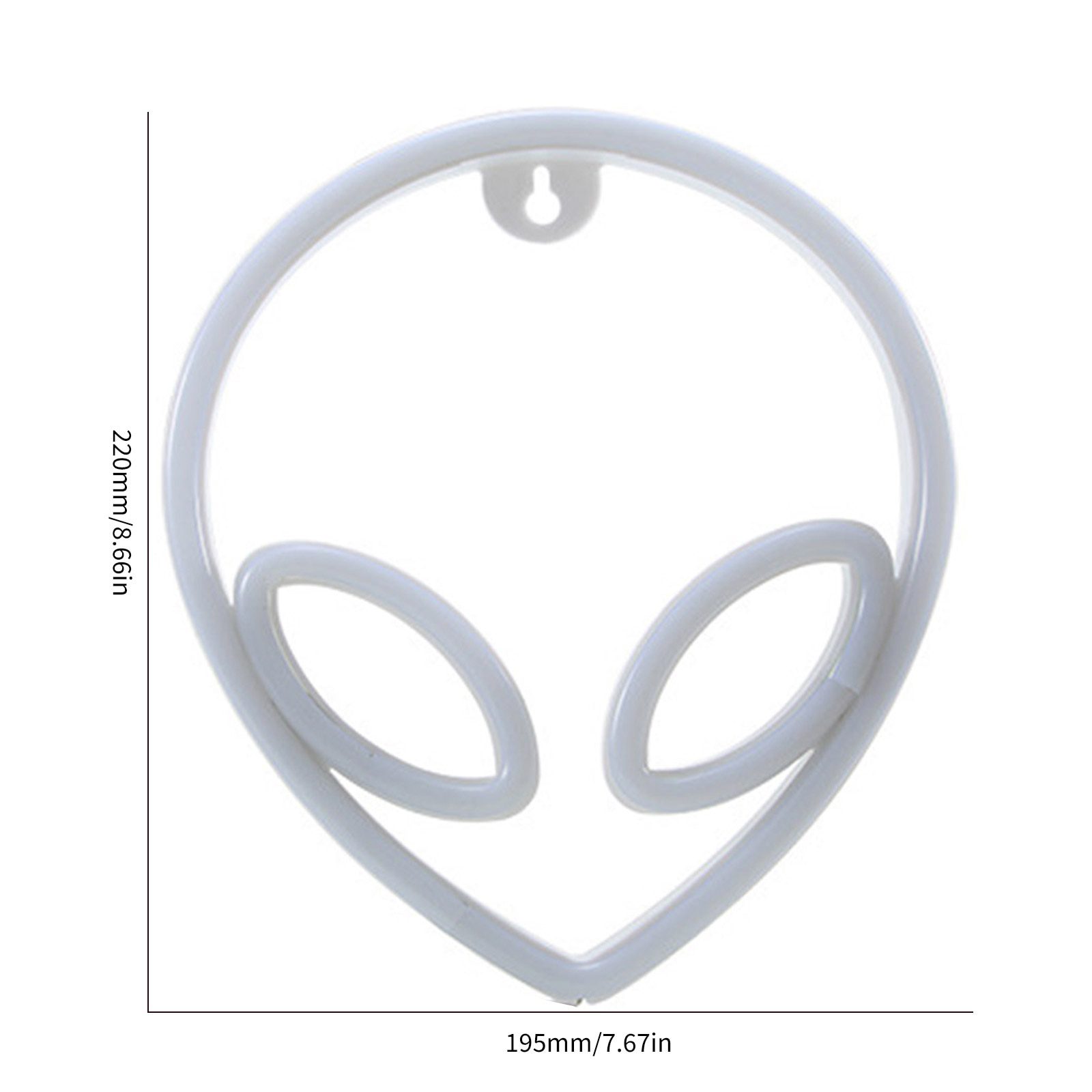 NEW LED Alien Neon Sign Lights Battery or USB Powered Indoor Wall Hanging Art Night Lamp for Kids Bedroom Wedding Party Decorati