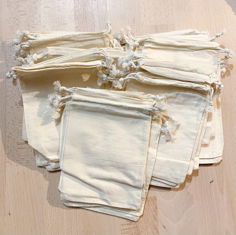 NEW 100 Pcs/Lot Cotton Drawstring Bags for Wedding Christmas Gift DIY Package Small Plain Pouches Home Dustproof Storage Sacks