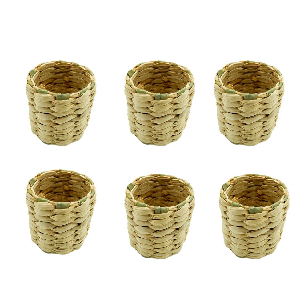 NEW Reusable Natural Material Straw Rope Woven Napkin Holder Water Hyacinth Grass Napkin Buckle Napkin Ring Wedding Table Decor