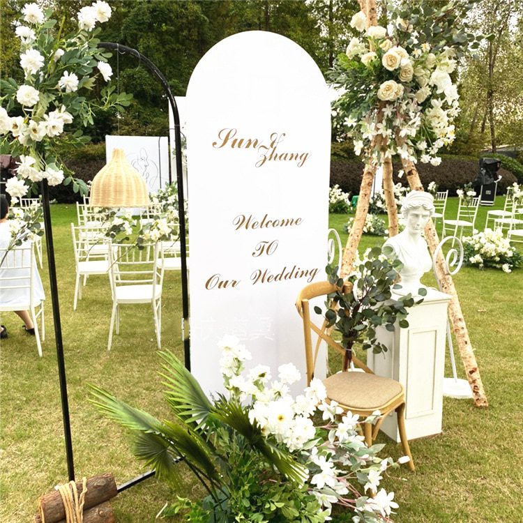 NEW Wedding Arch Wrought Iron Flower Frame Stand Balloon Stand Wedding Arrangement Backdrop Props Stage Decoration Balloon Bow K