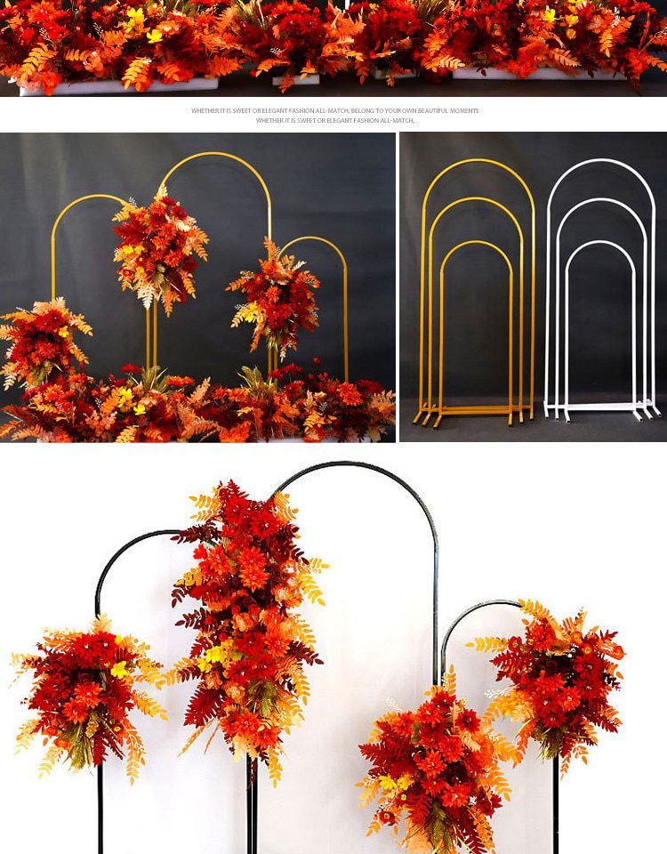 NEW Wedding Arch Wrought Iron Flower Frame Stand Balloon Stand Wedding Arrangement Backdrop Props Stage Decoration Balloon Bow K