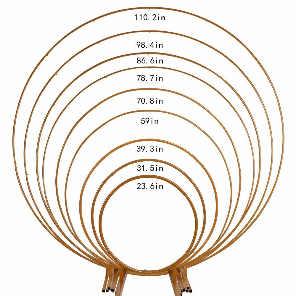 NEW Metal Wedding Arch Balloon Decoration Wedding Arch Round Wed Party Circle for Balloons Stand Background Frame Circle Arch