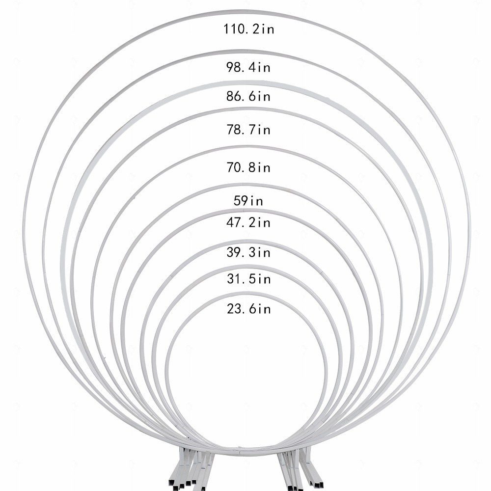 NEW Metal Wedding Arch Balloon Decoration Wedding Arch Round Wed Party Circle for Balloons Stand Background Frame Circle Arch