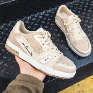 Custom Sneakers Sport Breathable Leather Made Flat  Casual Trendy Sneakers - Image 4