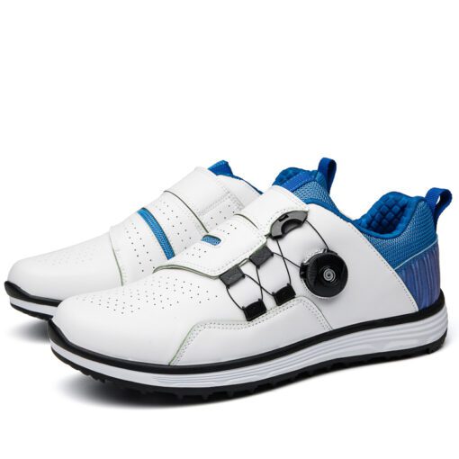 Golf Waterproof Breathable Walking Shoes Rotating Shoelaces Non-slip Trainers - Image 2