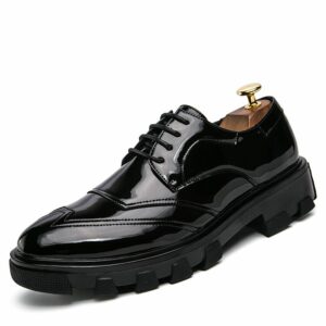 Elegant Shiny Formal Casual Loafers Dress Shoes - Image 5