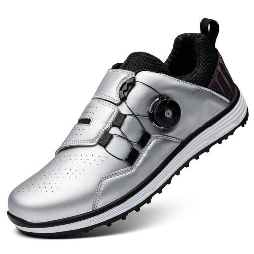 Golf Waterproof Breathable Walking Shoes Rotating Shoelaces Non-slip Trainers