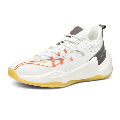 High Quality Genuine Leather Anti Slippery Basketball Style Shoes