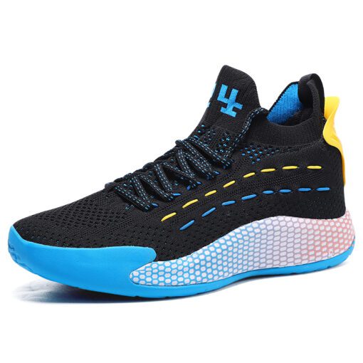 Colorful Sports Breathable Sneaker Boys And Girls Basketball Shoes For Adult - Image 2