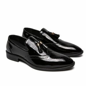 Leather Dress Shoes Handmade Working Comfortable Office  Shoes - Image 3