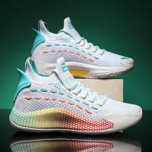 Colorful Sports Breathable Sneaker Boys And Girls Basketball Shoes For Adult - Image 5