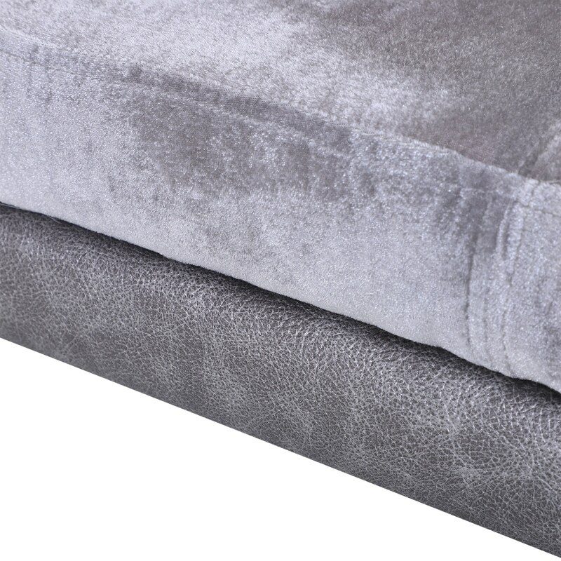 Dog Couch, Pet Sofa Bed for Small Dogs Cats with Cushion, Grey, 27" x 16" x 12.5"