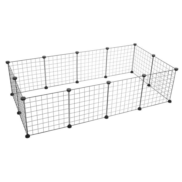 Pet Playpen, Small Animal Cage Indoor Portable Metal Wire Yard Fence for Small Animals, Guinea Pigs, Rabbits Kennel Crate Fence