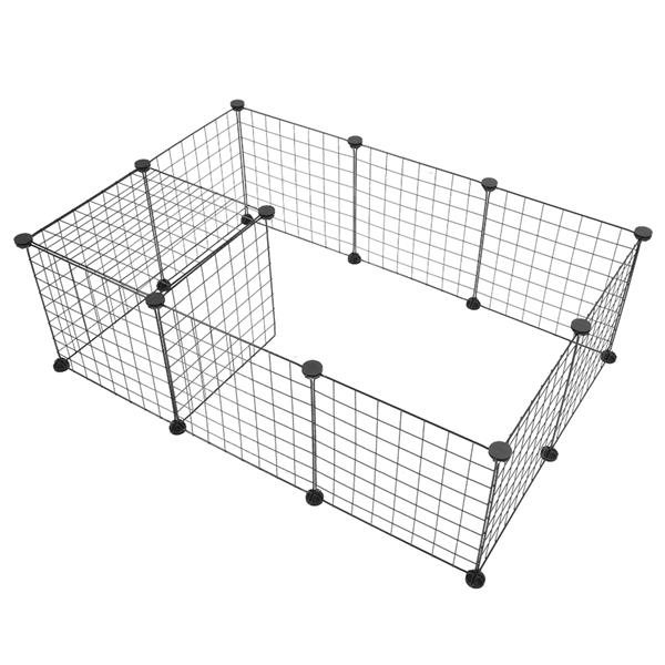 Pet Playpen, Small Animal Cage Indoor Portable Metal Wire Yard Fence for Small Animals, Guinea Pigs, Rabbits Kennel Crate Fence