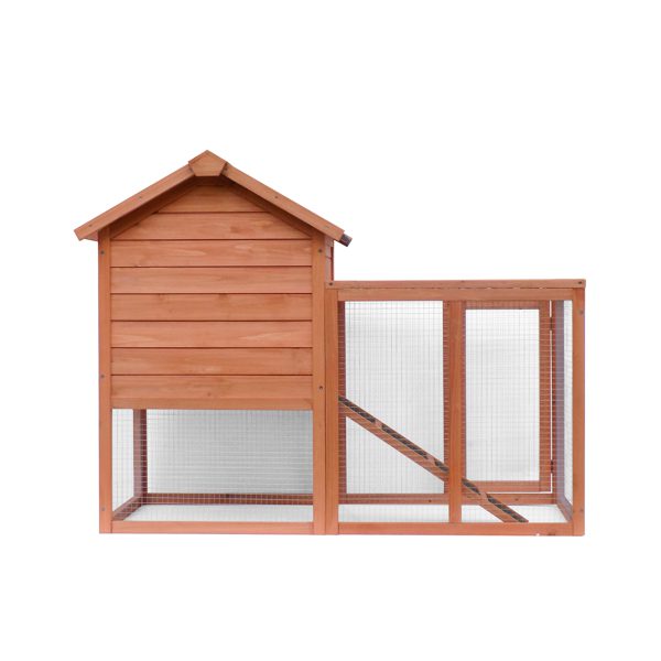 Wooden Chicken Coops Cages Poultry Pet Hutch House Large Two Tiers w/ Egg Box Run Rabbit Hutch Enclosure Garden Backyard Cage