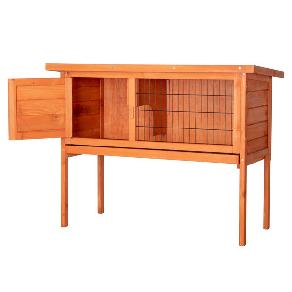 36" Chicken and Rabbit Cage Single Deck Waterproof Wooden Chicken Coop Hen House Pet Animal Poultry Cage Rabbit Hutch Natura