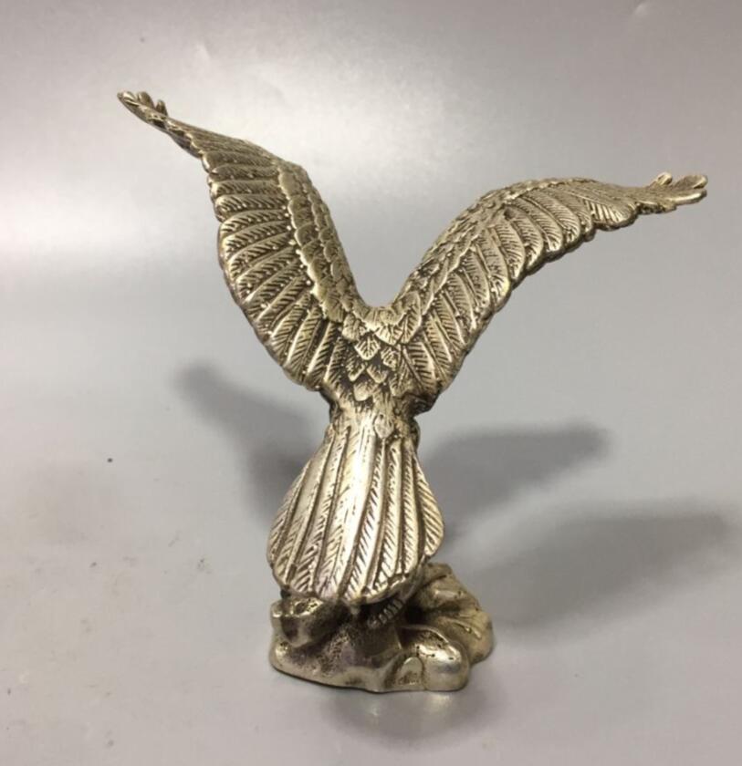 China White copper eagle small crafts statue