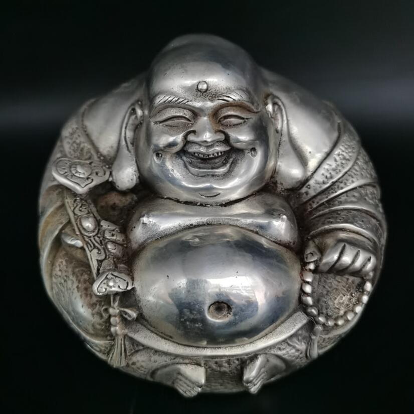 China White copper maitreya Buddha crafts statue