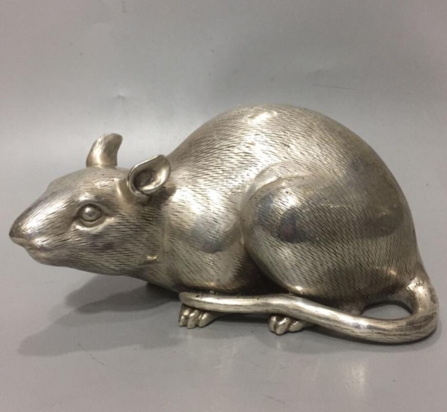 China White copper mouse crafts statue