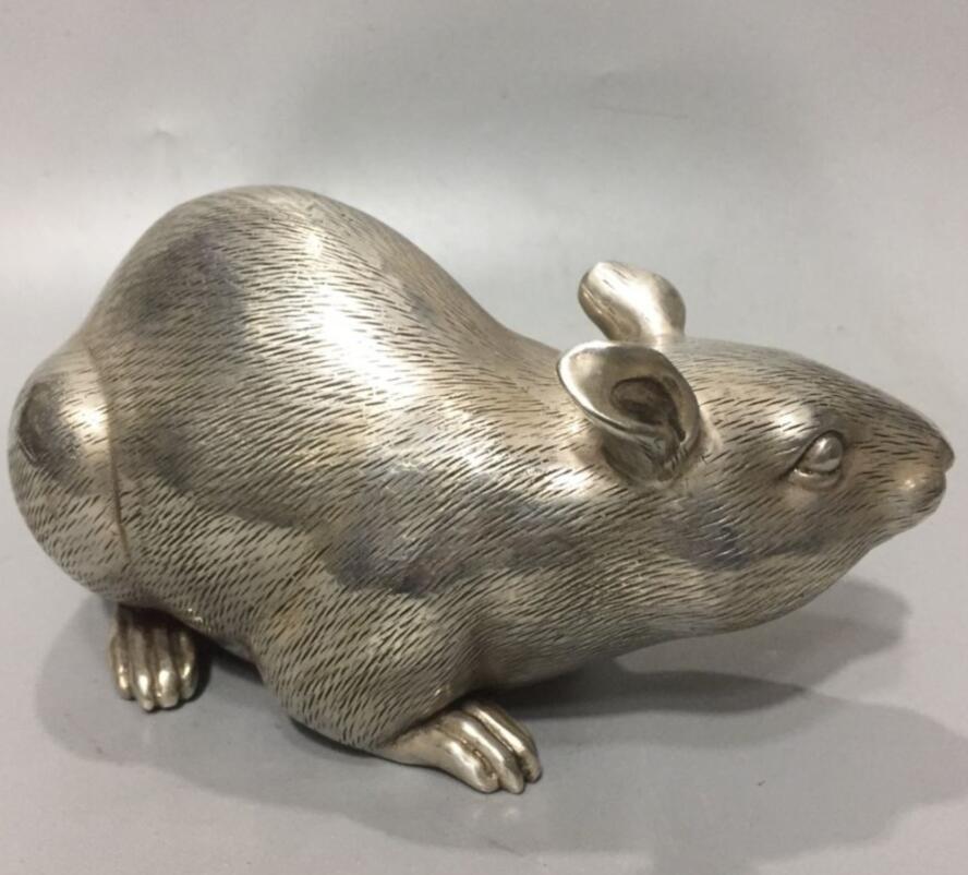 China White copper mouse crafts statue