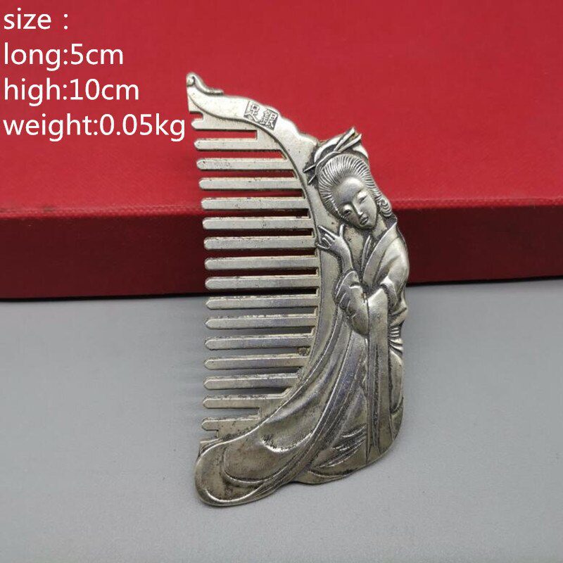 China White copper archaize comb crafts statue