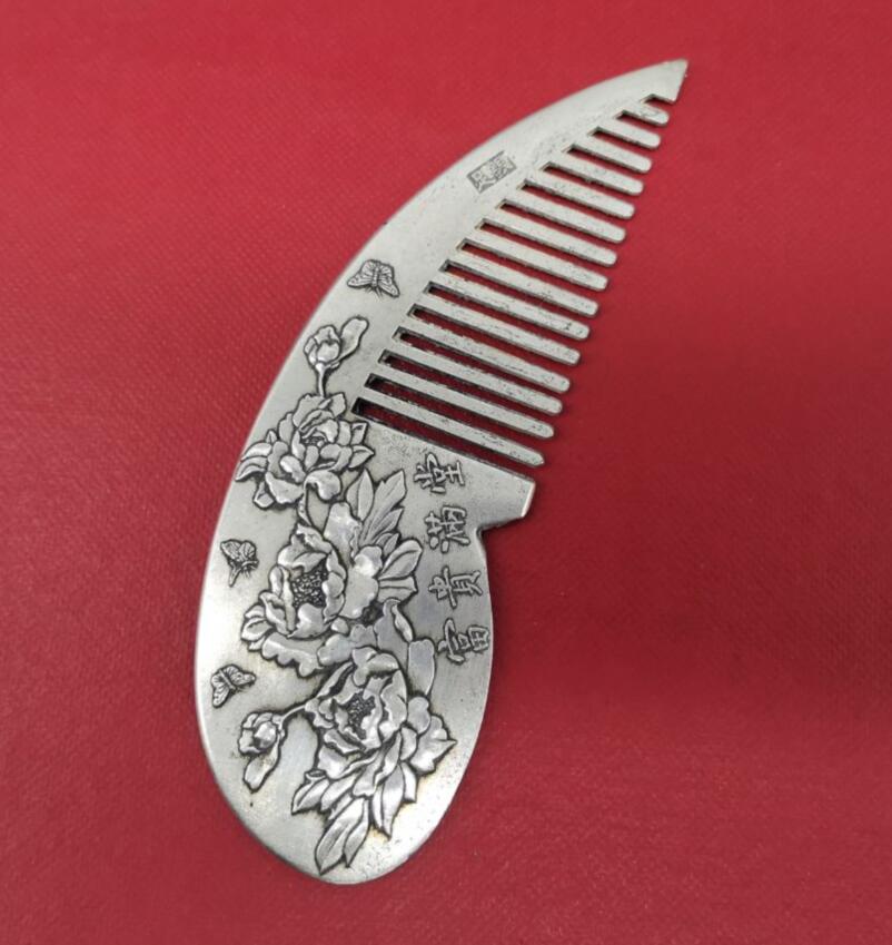 China White copper archaize comb crafts statue