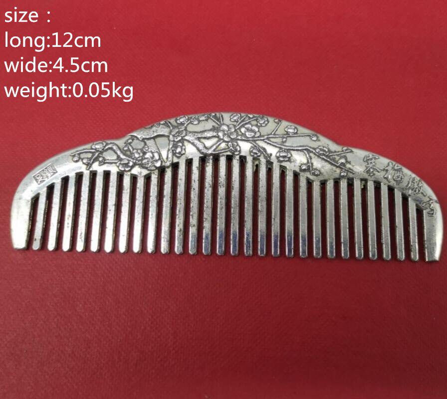 China White copper archaize comb crafts statue