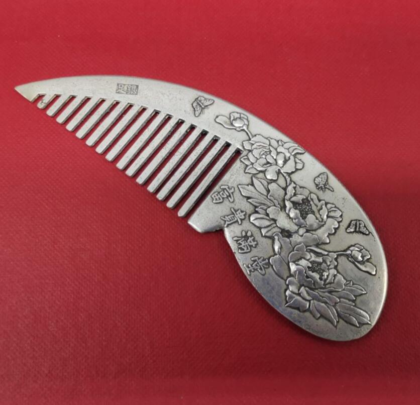 China White copper archaize comb crafts statue