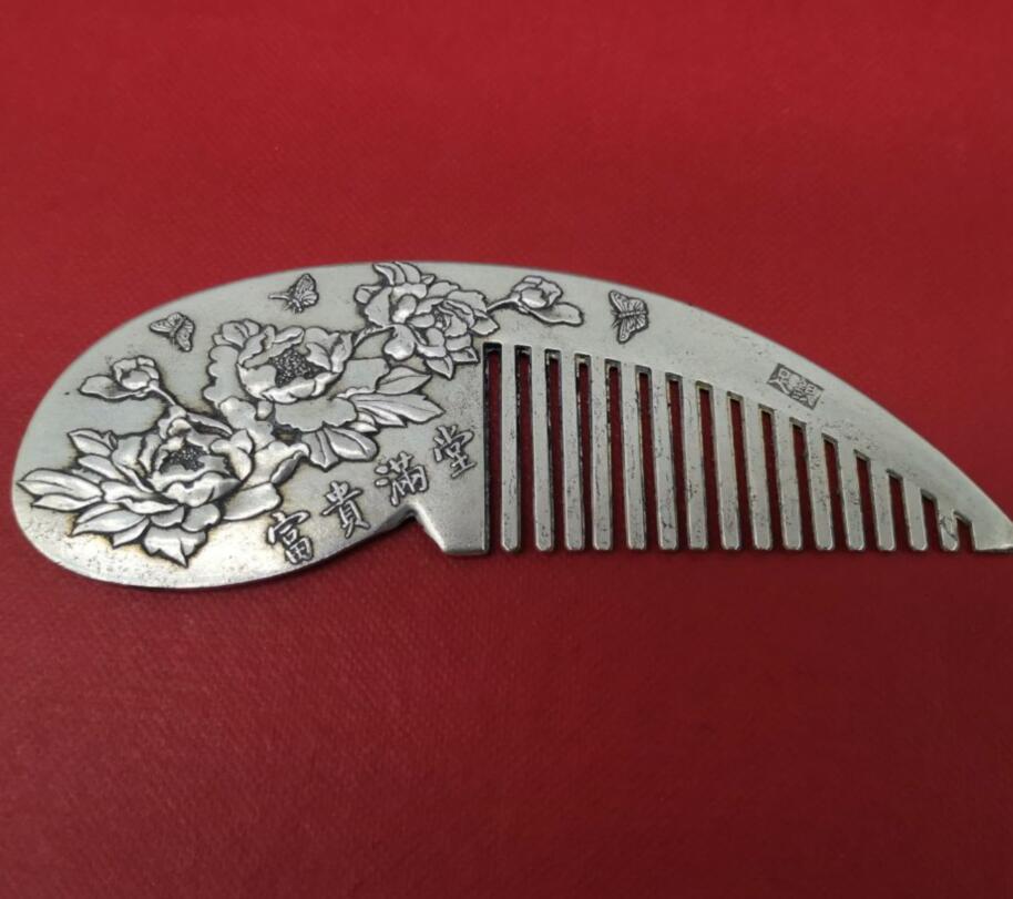 China White copper archaize comb crafts statue