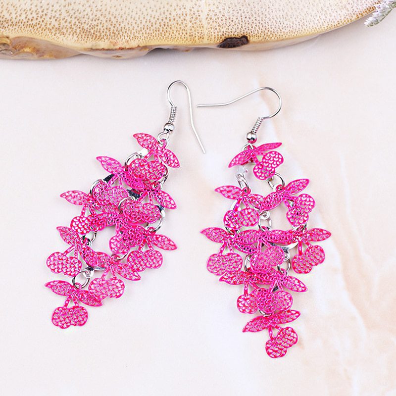 Cherry Earrings Exquisite Hollow Women Fashion