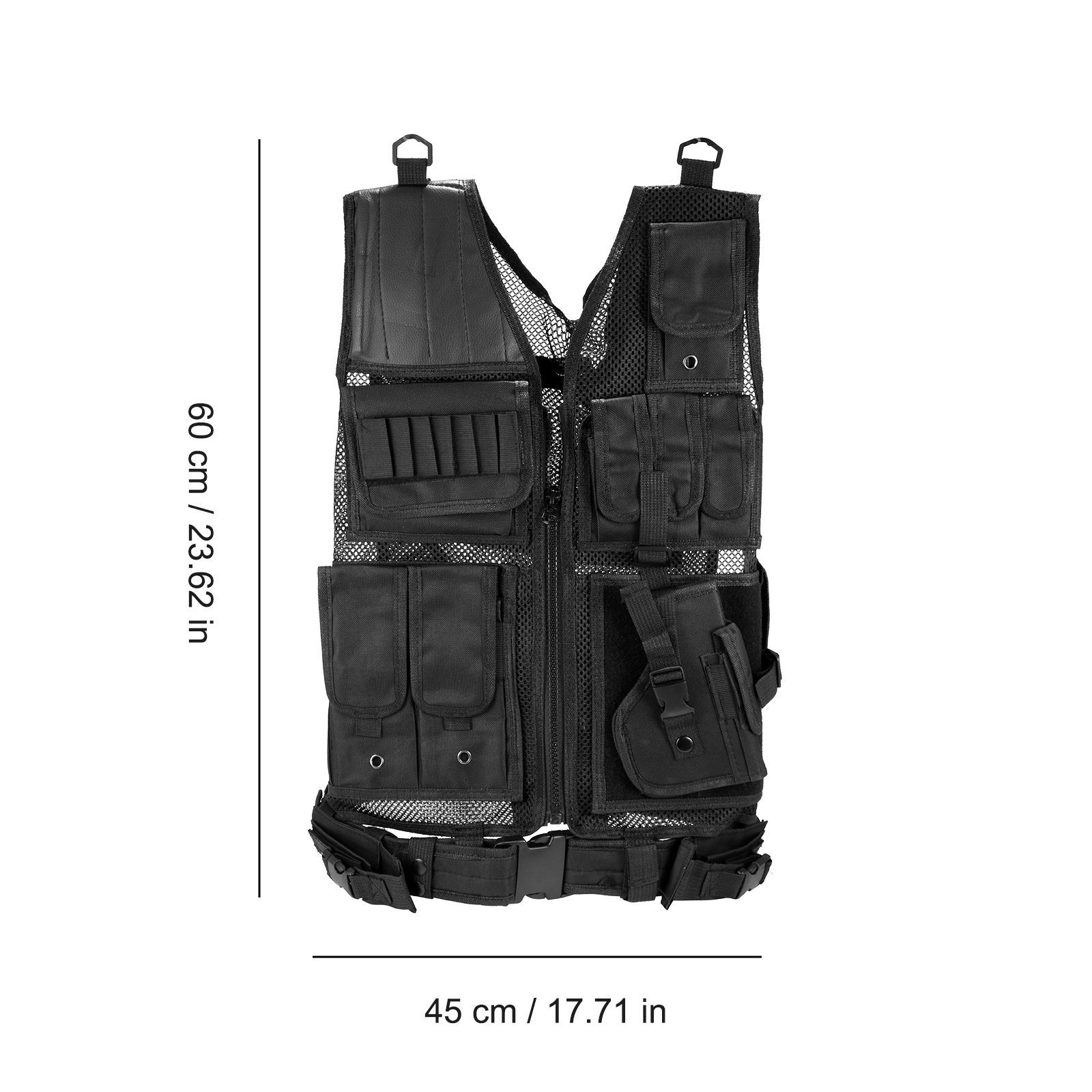 Tactical Vest Military Combat Armor Vests Mens Tactical Hunting Vest Army Adjustable Armor Outdoor CS Training Vest Airsoft