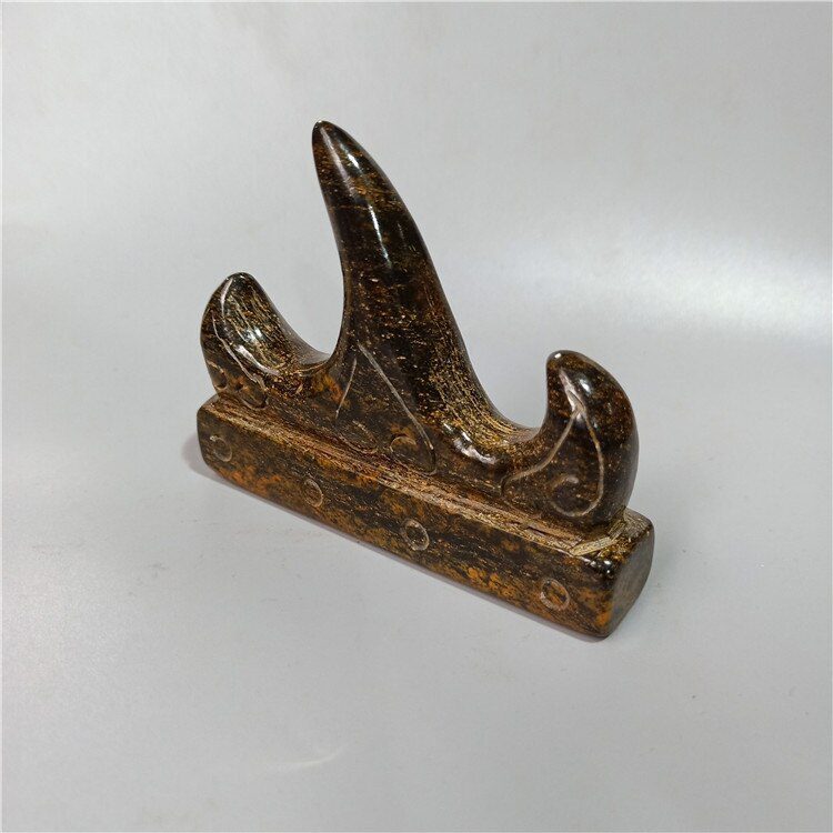 Antique Hongshan Culture Natural Meteorite Penholder Four Treasures of Study Paperweight Collection Decoration Home Decoration