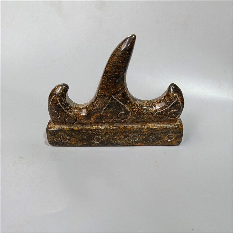 Antique Hongshan Culture Natural Meteorite Penholder Four Treasures of Study Paperweight Collection Decoration Home Decoration