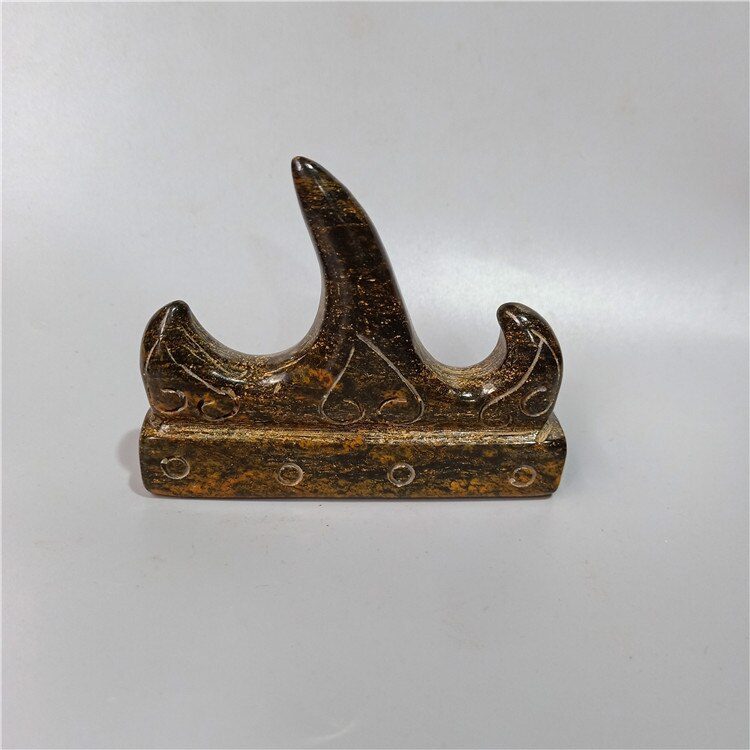 Antique Hongshan Culture Natural Meteorite Penholder Four Treasures of Study Paperweight Collection Decoration Home Decoration