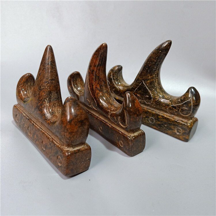 Antique Hongshan Culture Natural Meteorite Penholder Four Treasures of Study Paperweight Collection Decoration Home Decoration